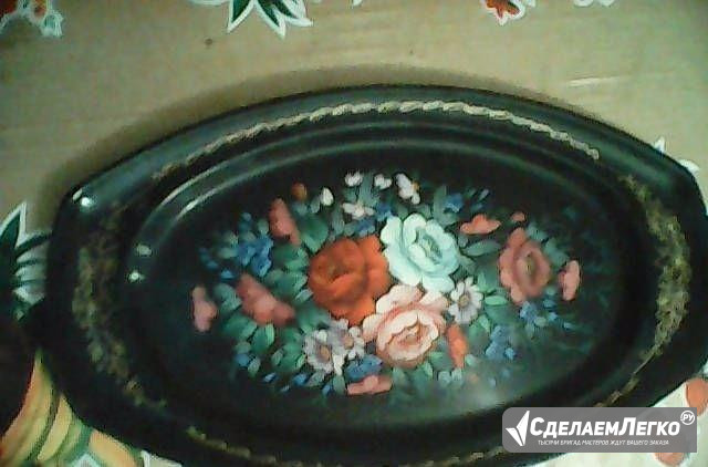 Поднос Жостово овальный Москва - изображение 1