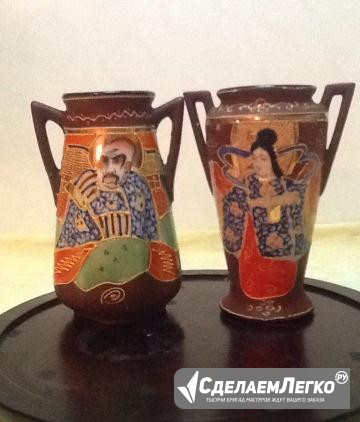 Вазы Япония техника Мориаж Moriage Satsuma Москва - изображение 1