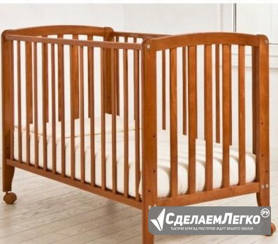Кроватка Angela Bella Бьянка,колеса,вишня,орех Белореченск - изображение 1
