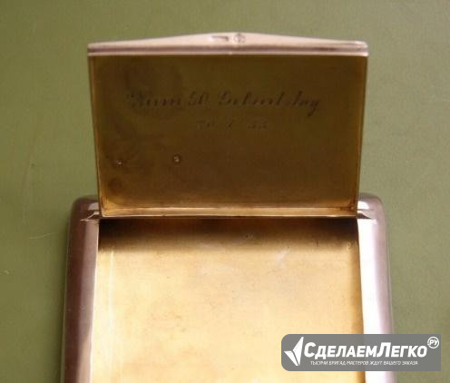 Серебряный портсигар 1933 г Москва - изображение 1