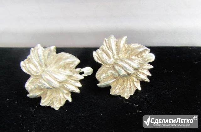 Серьги крупные серебро 925 звезда Краснодар - изображение 1