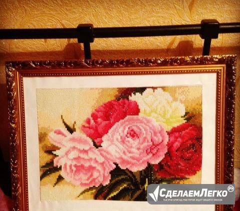 Продам картину из страз. Пионы Москва - изображение 1