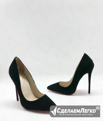 Туфли Christian Louboutin замша(35-41) черные Москва - изображение 1