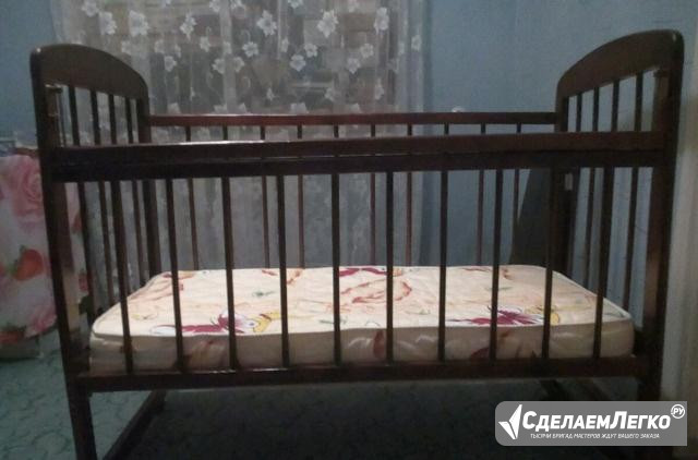 Кроватка детская с матрацом Шахты - изображение 1