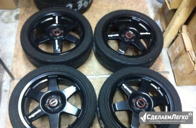 Диски Speedline на шинах Yokohama 215/45 17 Ижевск - изображение 1