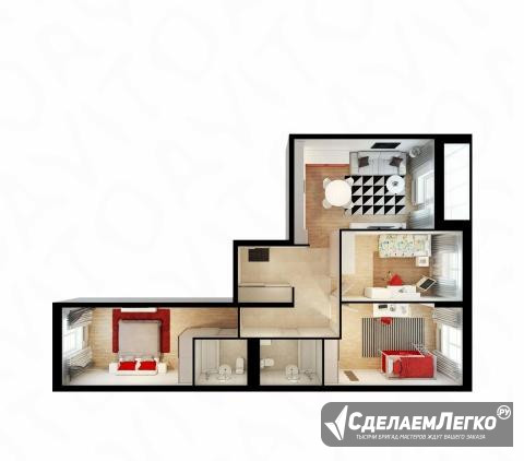 3-к квартира, 85.3 м², 7/17 эт. Котельники - изображение 1