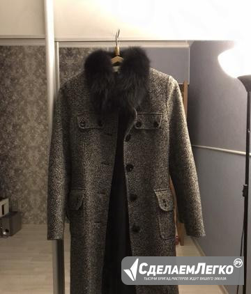 Пальто с натуральным мехом 32-34 (s) Москва - изображение 1
