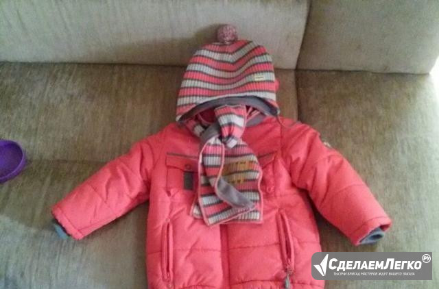 Комплект куртка и шапка/шарф Playtoday Барнаул - изображение 1