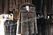 Шуба из норки Blacknafa. Поперечка. Артикул 23190 Москва