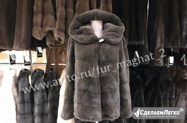 Шуба из норки Blacknafa. Поперечка. Артикул 23190 Москва - изображение 1