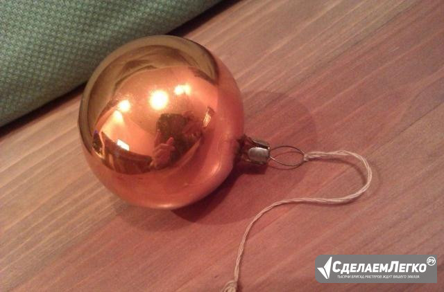 Старая ёлочная игрушка шарик Москва - изображение 1