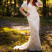 Свадебное платье Sarah Bride, прямое + накидка Москва