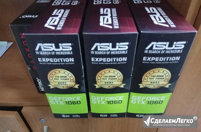 Видеокарты asus EX-GTX1060-6G Новосибирск - изображение 1