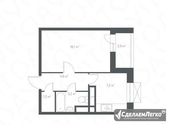 1-к квартира, 34.1 м², 8/16 эт. Москва - изображение 1