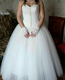 Свадебное платье + туфли + перчатки Крымск
