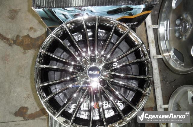 Яркий Хром R16 5x112 7JJ OFF+35 Москва - изображение 1