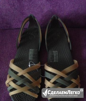 Сандалии Crocs Huarache Flat W6 36 р-р коричневые Тула - изображение 1