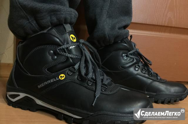 Merrell зимние высокие черные ботинки Екатеринбург - изображение 1