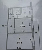 2-к квартира, 45.5 м², 4/9 эт. Белгород