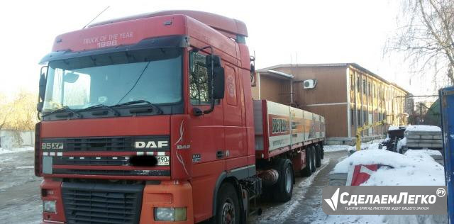Сцепка DAF XF95 380 и floor c Манипулятором Москва - изображение 1