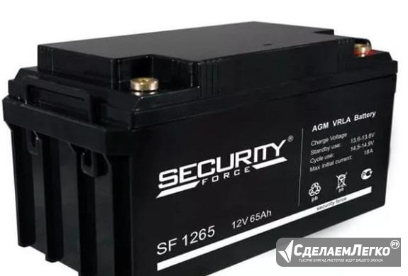 Аккумуляторы Security Force SF 1265 (65Ач, 12В) Санкт-Петербург - изображение 1