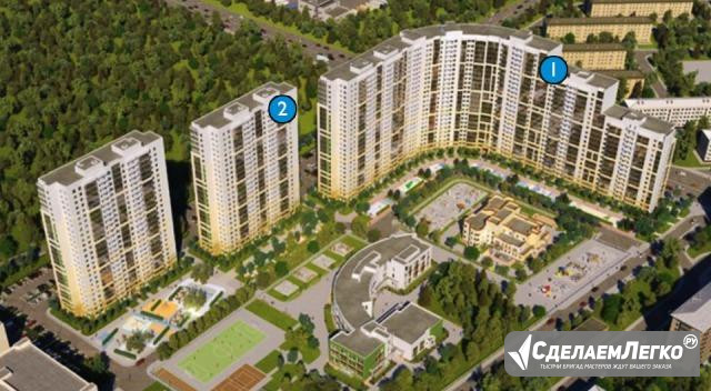 2-к квартира, 63.5 м², 8/25 эт. Санкт-Петербург - изображение 1