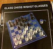 Glass chess w/shot glasses. Алко шахматы(стопки) Санкт-Петербург