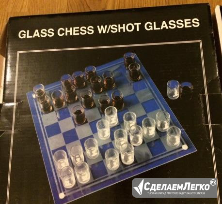 Glass chess w/shot glasses. Алко шахматы(стопки) Санкт-Петербург - изображение 1