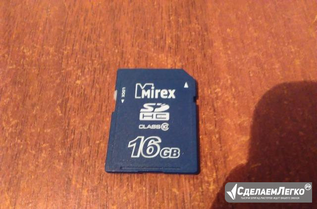 Карта памяти SD HC Mirex 16GB Тюмень - изображение 1