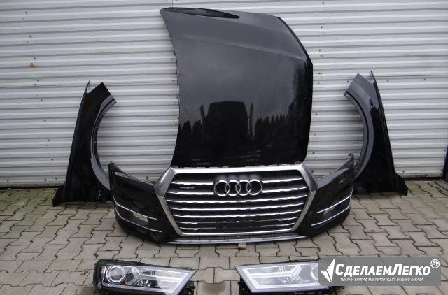 Audi Q7 15-17 бампер капот фара радиаторы Москва - изображение 1