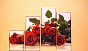 Модульная картина розы Омск