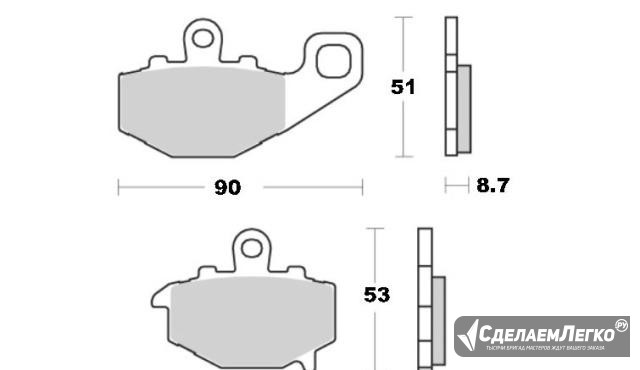 Задние тормозные колодки Kawasaki ZX/ZZR/ER/Z/GPZ Санкт-Петербург - изображение 1