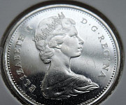 Uncканада - 25 центов 1967 г. рысь - серебро 83 Владимир