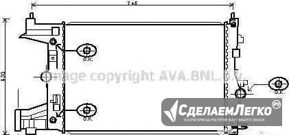 Радиатор основной Opel Astra J c 2010 г Санкт-Петербург - изображение 1