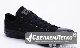 Кеды converse полностью черные высокие Омск - изображение 1