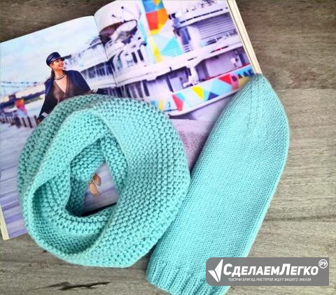 Шапка бини и снуд / шарф Санкт-Петербург - изображение 1
