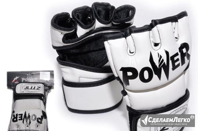 Перчатки для Мма. Цвет: белый. Размер L. ZTQ004  - изображение 1