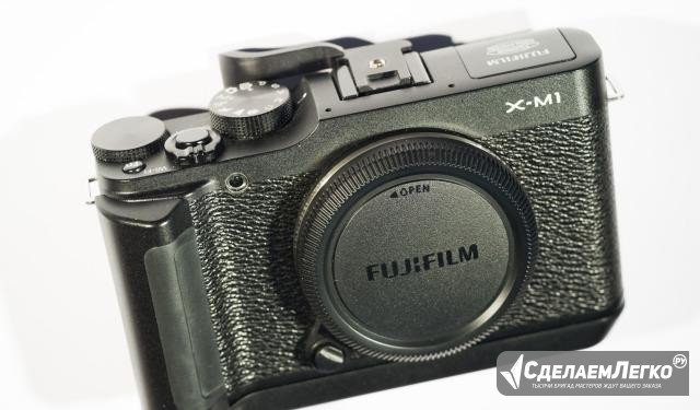 Фотоаппарат fujifilm X-M1 с ручкой в идеале Москва - изображение 1