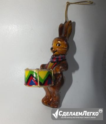 Продам ёлочную игрушку "Заяц" Komozja Новосибирск - изображение 1