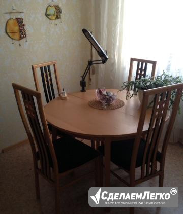 Стол и 4 стула, в хорошем состоянии Ноябрьск - изображение 1