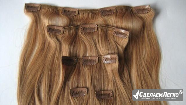 Аренда натуральных накладных волос на заколках Иркутск - изображение 1