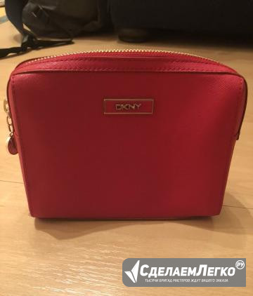 Новая, оригинальная, кожаная косметичка dkny Москва - изображение 1