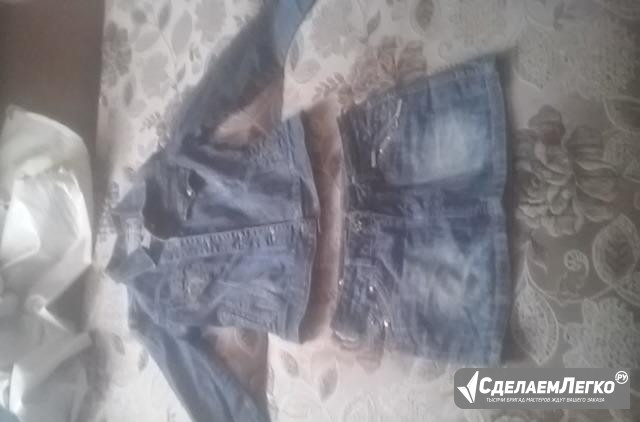 Костюм джинсовый + платье джинсовое Барнаул - изображение 1