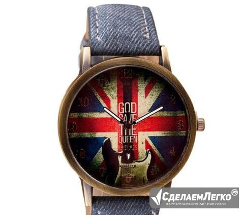 Часы новые с джинсовым ремешком Барнаул - изображение 1