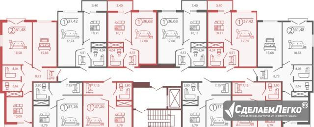 1-к квартира, 37.5 м², 3/10 эт. Симферополь - изображение 1