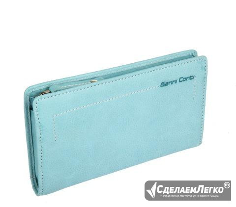 Кожаный кошелек Gianni Conti 1428165 jeans Москва - изображение 1