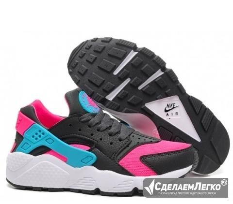Nike air huarache черные розовые голубые (35-45) Москва - изображение 1