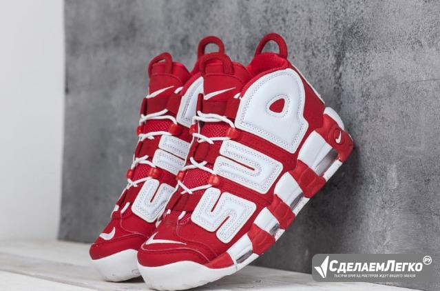 Supreme X nike AIR more uptempo suptempo RED/white Москва - изображение 1