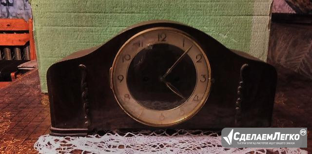 Немецкие настольные каминные часы с боем Советск - изображение 1