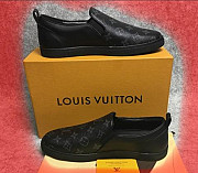 Слипоны Louis Vuitton черные кожа продаем Москва